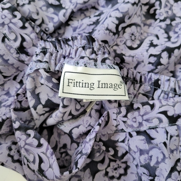 Fitting Image Vintage 90s Paisley Maxi lightweight Skirt‎ size 18 A-Line - Picture 5 of 12